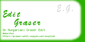 edit graser business card